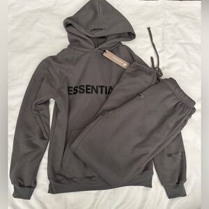 Essentials Gray Hoodie/pants Set